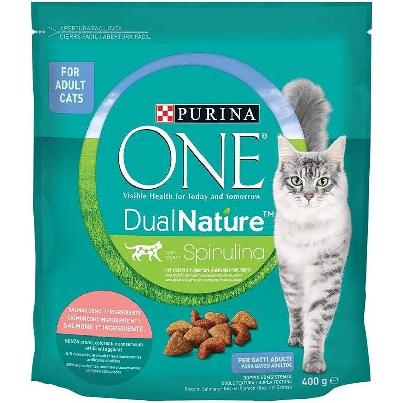 PURINA ONE DUALNATURE CROCCHETTE PER GATTI AL SALMONE 400 GR