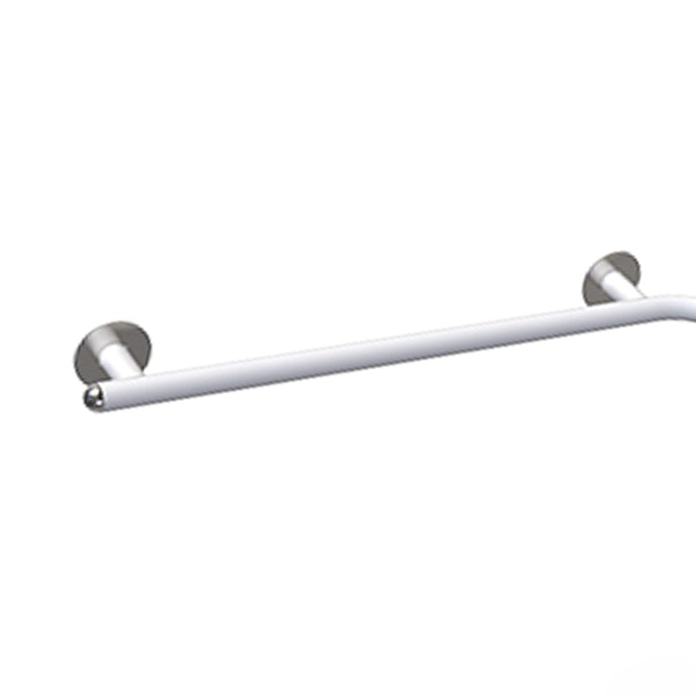 Maniglia di sicurezza angolare 70x70 destra giotto inox bianco opaco