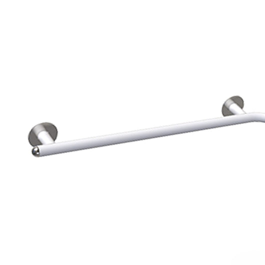 Maniglia di sicurezza angolare 70x70 destra giotto inox bianco opaco