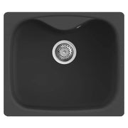 Lavello Elleci Incasso 1 vasca 58x50 Fox 200 Granitek Nero LGF20040