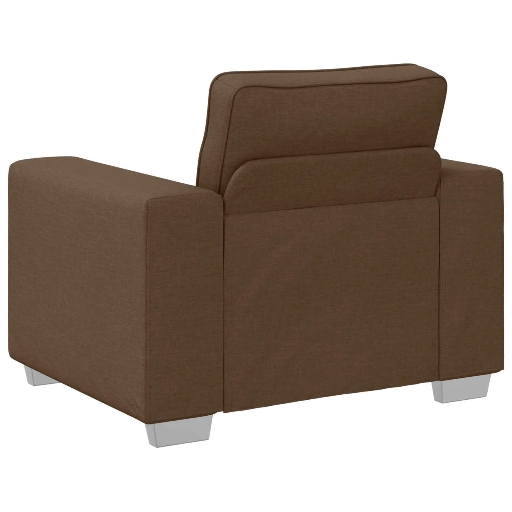 Poltrona Sofa Marrone 100 cm Tessuto 4105211