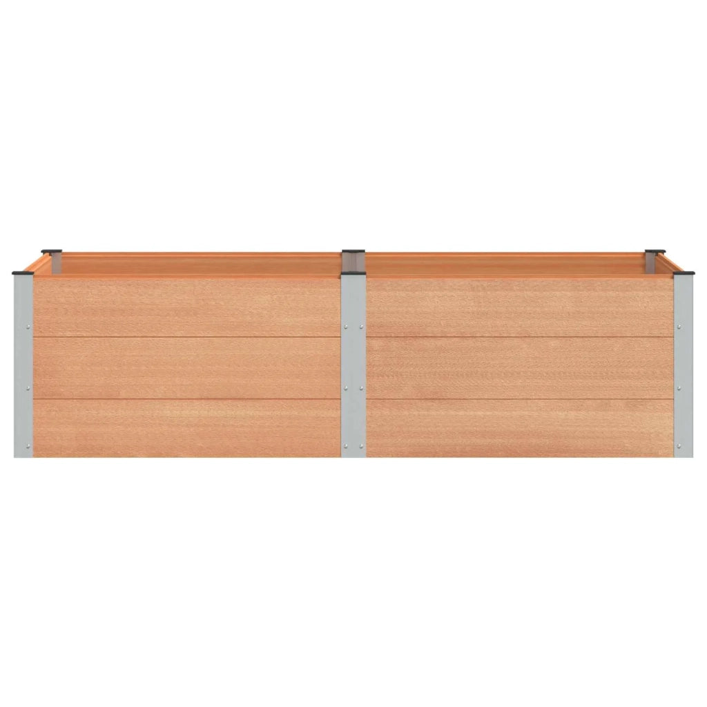 Fioriere | Cassetta per fiori | Letto rialzato da giardino Marrone 200 x 100 x 54 cm