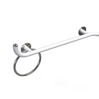 Maniglia di sicurezza angolare 70x70 sinistra giotto inox bianco opaco