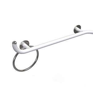 Maniglia di sicurezza angolare 70x70 sinistra giotto inox bianco opaco