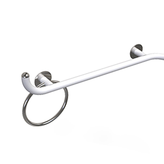 Maniglia di sicurezza angolare 70x70 sinistra giotto inox bianco opaco