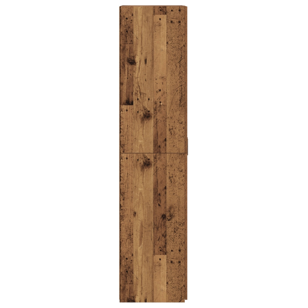 Highboard Legno invecchiato 70x42.5x185 cm Legno ingegnerizzato