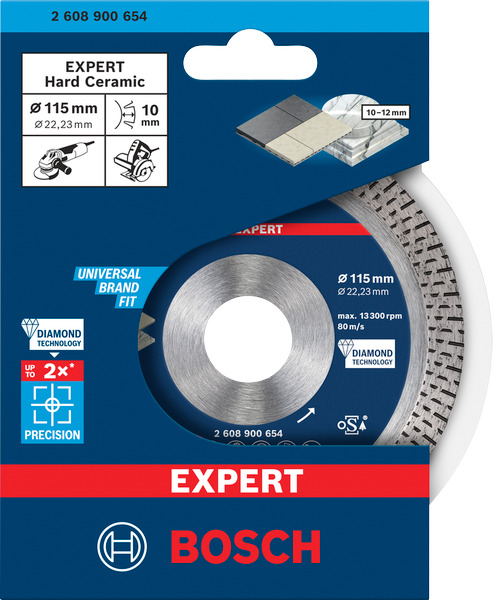 Disco da taglio Bosch diamantato diametro 115 mm marmo e piastrelle 2608900654