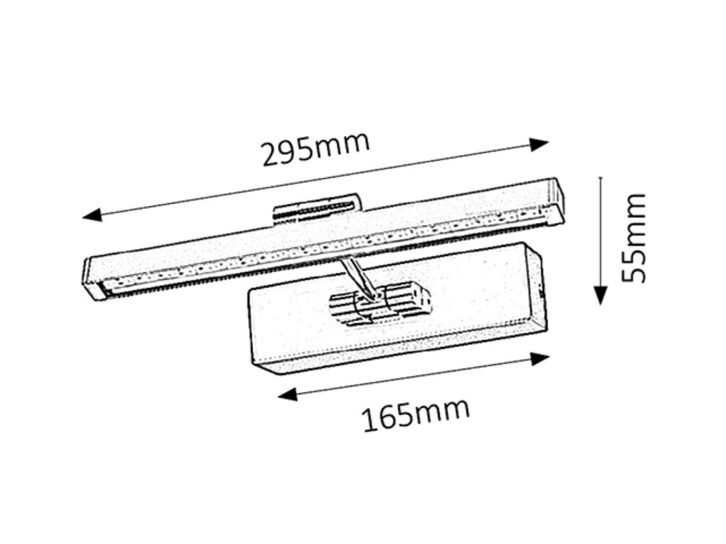 Applique LED per specchio 5W cromo Picture Guard Rabalux 3640