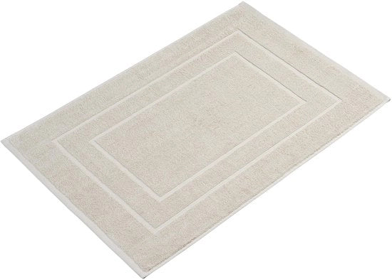 Matte da Bagno | 60 x 90 cm Extra Grande | 100% Cotone | Asciugamano da Bagno | Colore: Beige