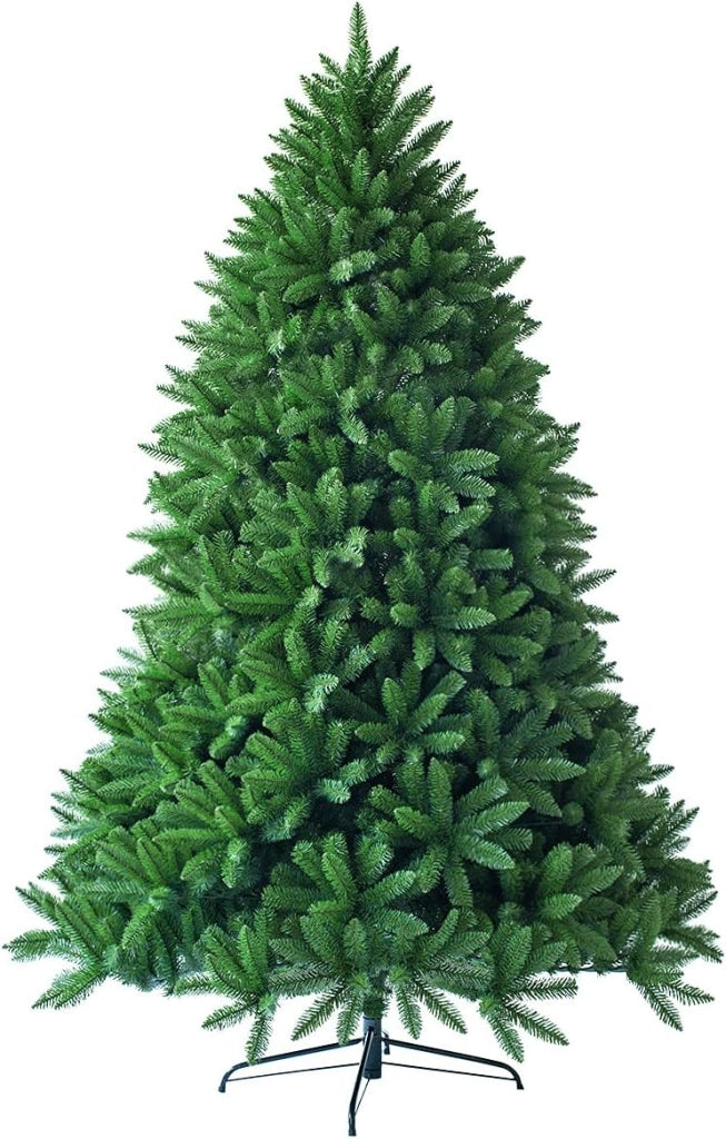 Albero di Natale 150/180 cm Verde Artificiale in PVC/PE con Base in Ferro, Utilizzato per Feste, Case, Uffici, Negozi, Bar, Scuole, Rami Spessi