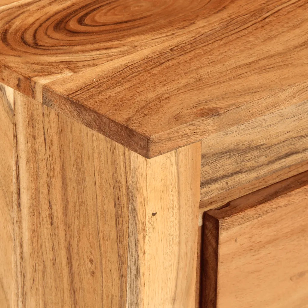 vidaXL Cassettiera 55x33x75 cm in Legno Massello di Acacia