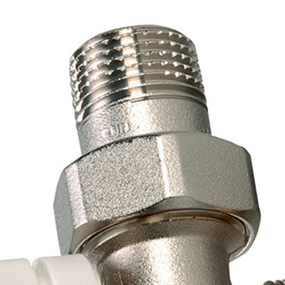 Valvola a squadra da 3/8 termostatizzata per tubo rame/multistrato