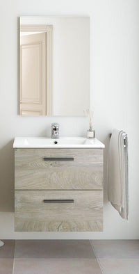 kit mobile bagno aruba 2 cassetti cm.60 rovere alaska cod:ferx.25392