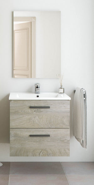 kit mobile bagno aruba 2 cassetti cm.60 rovere alaska cod:ferx.25392