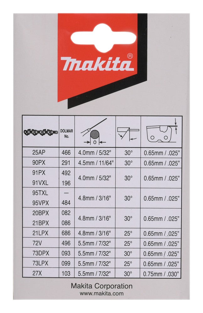 Catena 91PX per barra 35cm MAKITA spessore 1,3mm