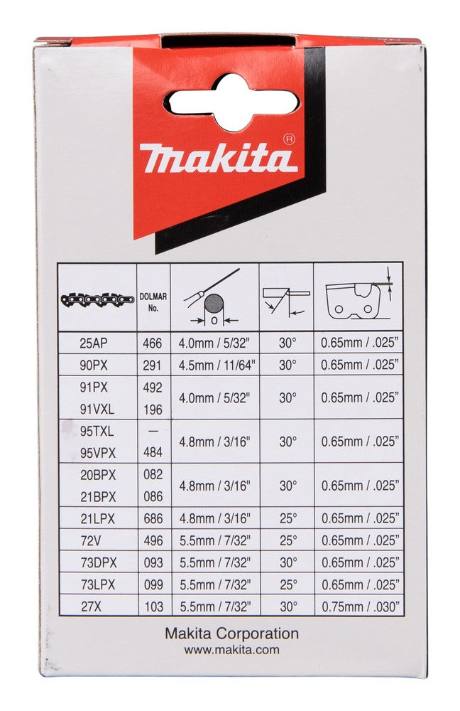 Catena Chamfer MAKITA chisel 40 maglie per barra 25cm - 191H00-0