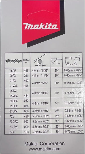 CATENA MAKITA PER BARRE DA 45CM