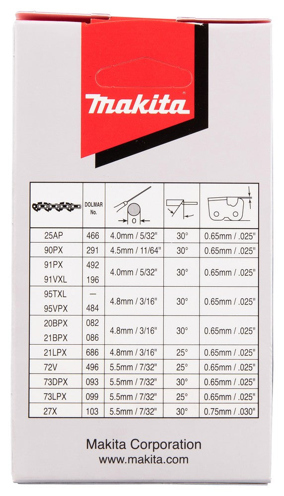 Catena per barra 25cm MAKITA - 40 maglie