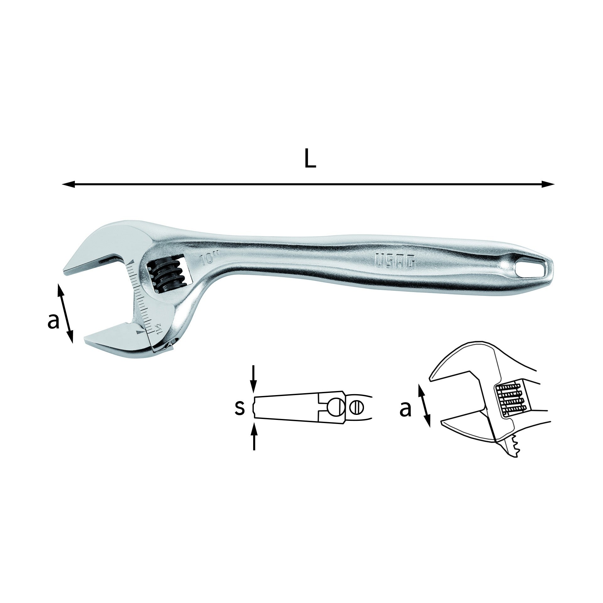 CHIAVE A RULLINO USAG 294 AD - U02940014