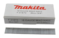 CHIODI MAKITA 18GA D.1,2 X 20mm, 5000 PEZZI  - F-31870
