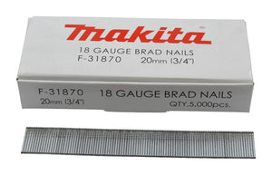 CHIODI MAKITA 18GA D.1,2 X 20mm, 5000 PEZZI  - F-31870