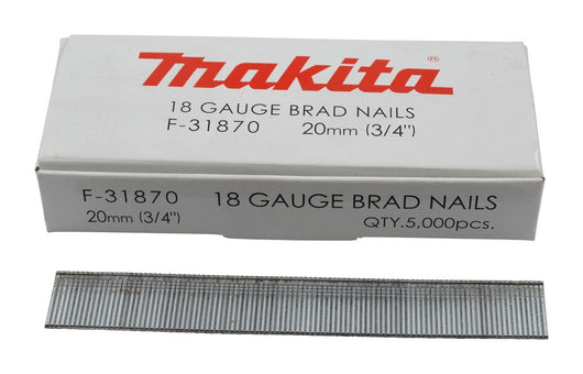 CHIODI MAKITA 18GA D.1,2 X 20mm, 5000 PEZZI  - F-31870