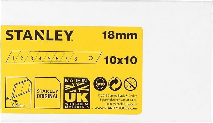 CONFEZIONE 10 LAME DI RICAMBIO CUTTER STANLEY - 111301