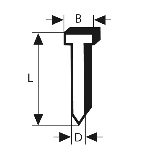 CONFEZIONE 5000 CHIODI PER LEGNO BOSCH SK50 35G DA 35mm - 2608200515