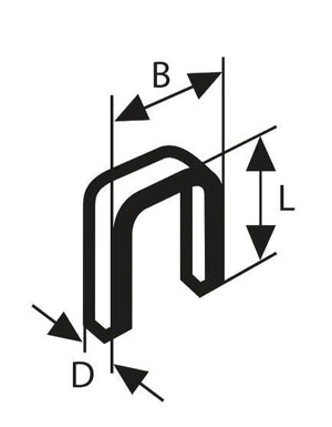 CONFEZIONE 5000 SPILLI PER LEGNO BOSCH TK40 15G DA 15mm - 2608200700