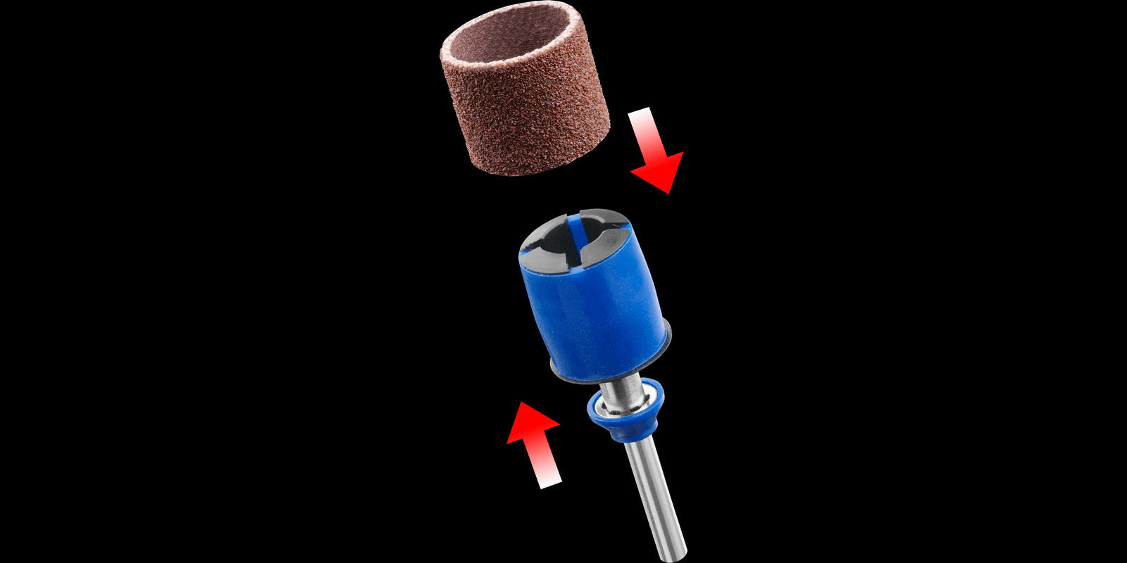 DREMEL® EZ SpeedClic: Mandrino e cilindri per levigatura (SC407) - 2615S407JA