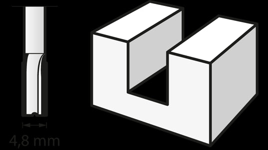 Fresa (HSS) 4,8 mm (652) DREMEL - 2615065232