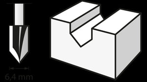 Fresa (HSS) 6,4 mm (640) DREMEL - 2615064032