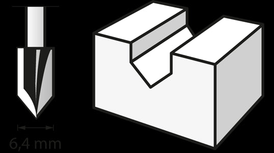 Fresa (HSS) 6,4 mm (640) DREMEL - 2615064032