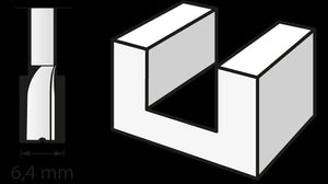 Fresa (HSS) 6,4 mm (654) DREMEL - 2615065432