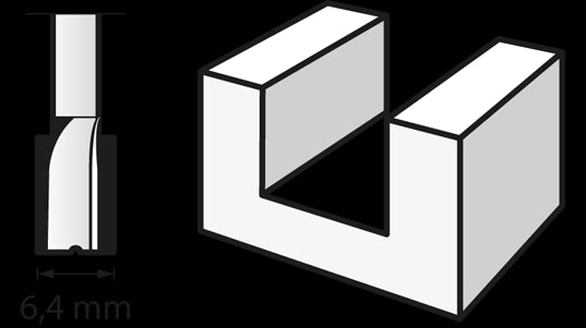 Fresa (HSS) 6,4 mm (654) DREMEL - 2615065432