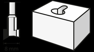 Fresa (HSS) 8,0 mm (655) DREMEL - 26150655JA