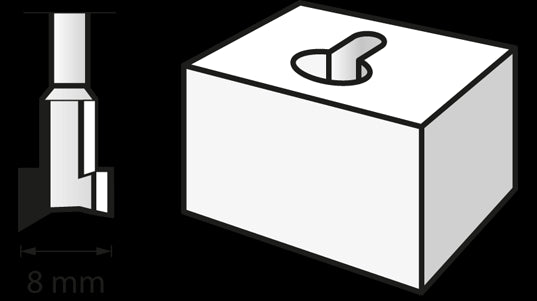 Fresa (HSS) 8,0 mm (655) DREMEL - 26150655JA