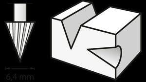 Fresa ad alta velocità 6,4 mm (125) DREMEL - 26150125JA