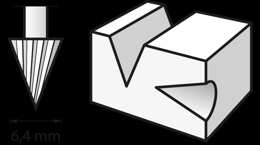 Fresa ad alta velocità 6,4 mm (125) DREMEL - 26150125JA