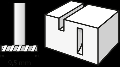 Fresa ad alta velocità 9,5 mm (199) DREMEL  - 26150199JA