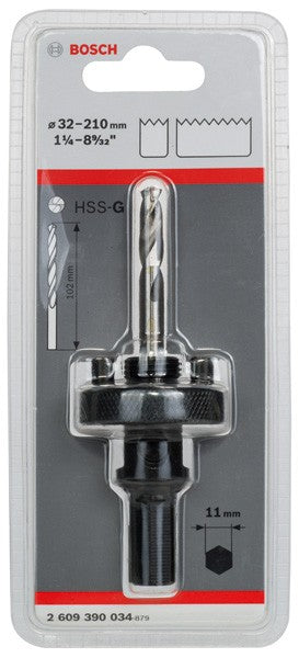 Fresa Bosch per seghe a tazza bimetalliche 32 - 210 mm esagono 11mm 2609390034