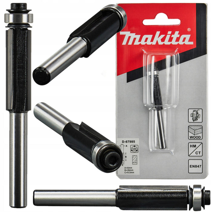 FRESA MAKITA  GAMBO 6mm DIAMETRO 9,5mm, HM - D-67985