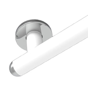 Porta rotolo serie giotto inox bianco opaco