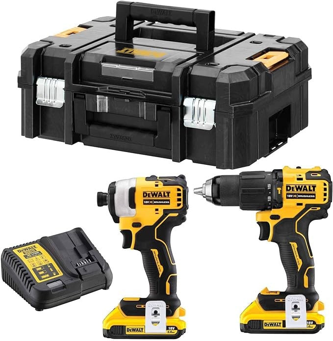 KIT TRAPANO DCD709 + AVVITATORE AD IMPULSI 1/4" DEWALT - DCK2062D2T