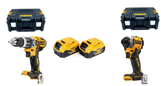 Kit utensili DeWalt 18V impulsi DCF850 + Trapano DCD796 + 2 batterie 5 AH
