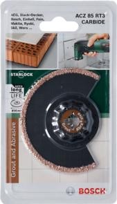 Lama multifunzione Bosch Starlock ACZ 85 RT3 CARBIDE - 2609256952
