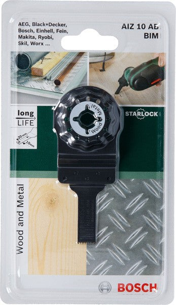 Lama multifunzione Bosch Starlock AIZ 10 AB per tagli dal pieno 2609256949
