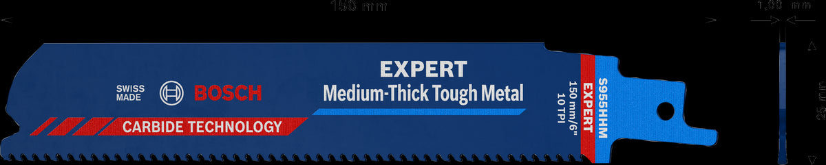 LAMA PER GATTUCCIO BOSCH EXPERT Medium-Thick Tough Metal S955HHM - 2608900373