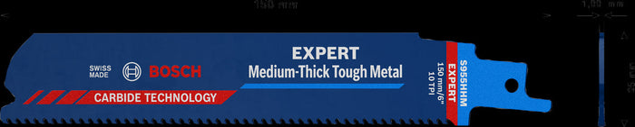 LAMA PER GATTUCCIO BOSCH EXPERT Medium-Thick Tough Metal S955HHM - 2608900373