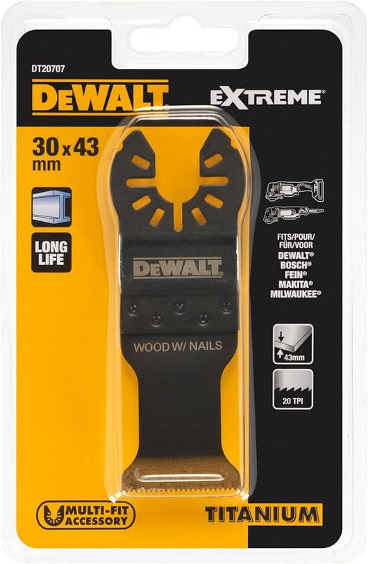 LAMA TAGLIO METALLO PER MULTIFUNZIONE DEWALT DT20707-QZ